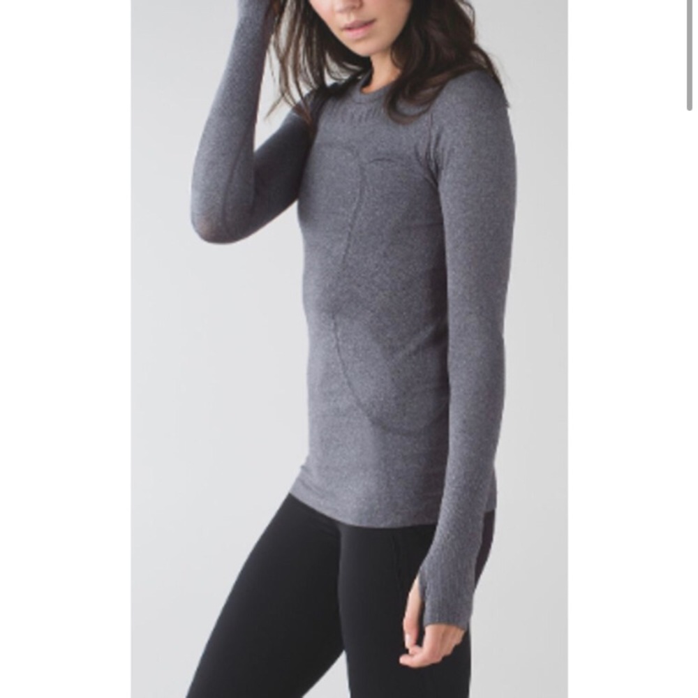 Lululemon Swiftly tech ls heathered dk grey 6